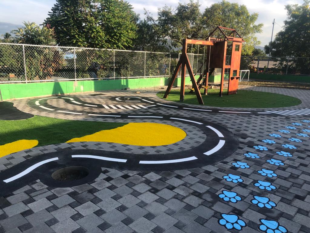 Proyecto Remodelación de jardín infantil construido por RV Ingenieros en Mejicanos