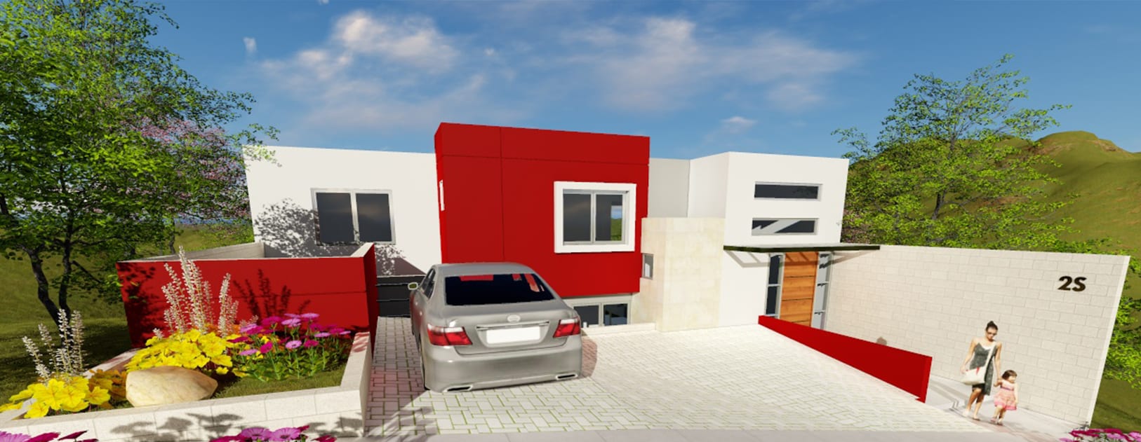 S2 Condado Santa Elena, proyecto residencial construido por RV Ingenieros en Nuevo Cuscatlán