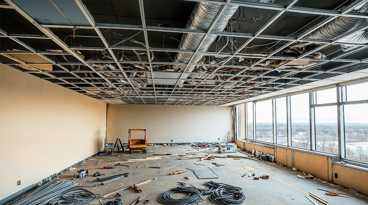 Remodelación de oficina corporativa por RV Ingenieros Constructores